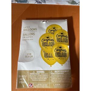Graduation Latex Balloons, NWT
